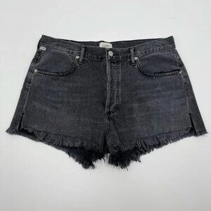 Citizens Of Humanity Women’s Annabelle Raw Cut Denim Shorts 29 Organic Cotton